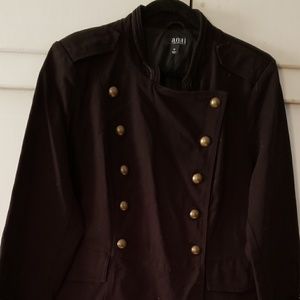 Black Jean military style jacket